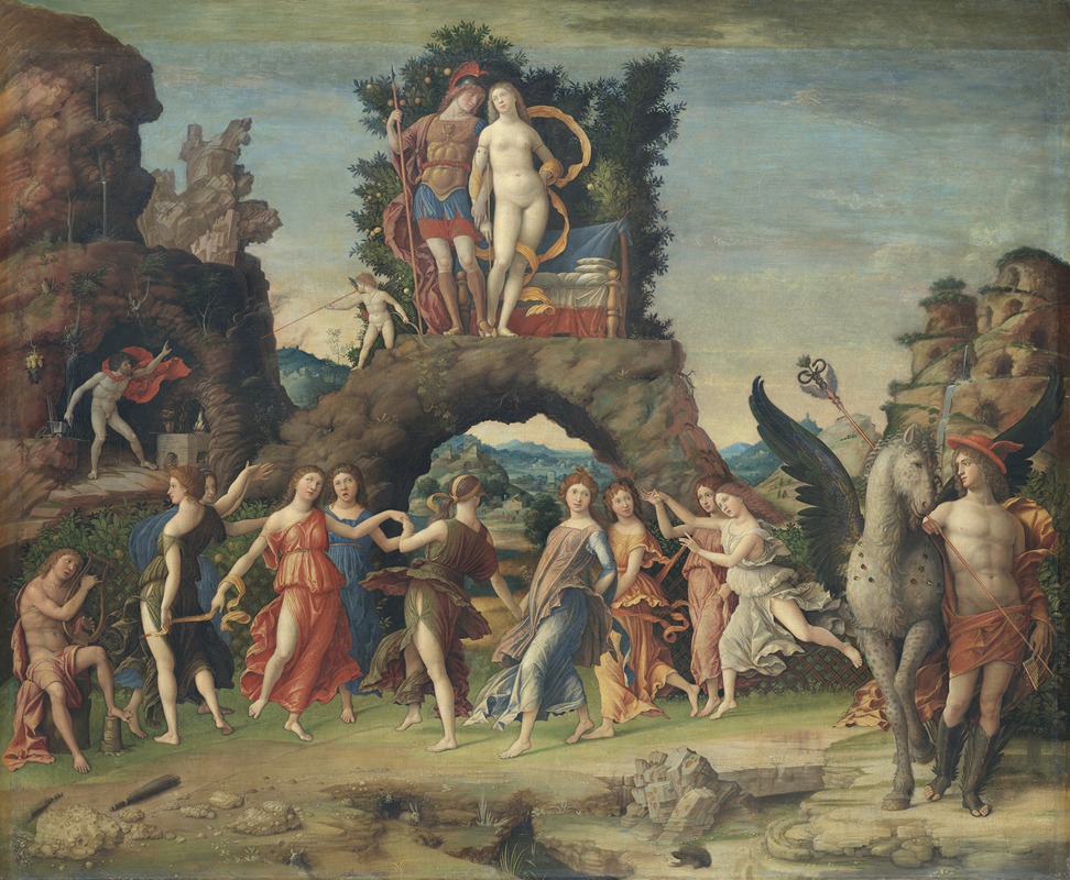 Parnassus by Андреа Мантенья, 1496-1497 — digital art print download