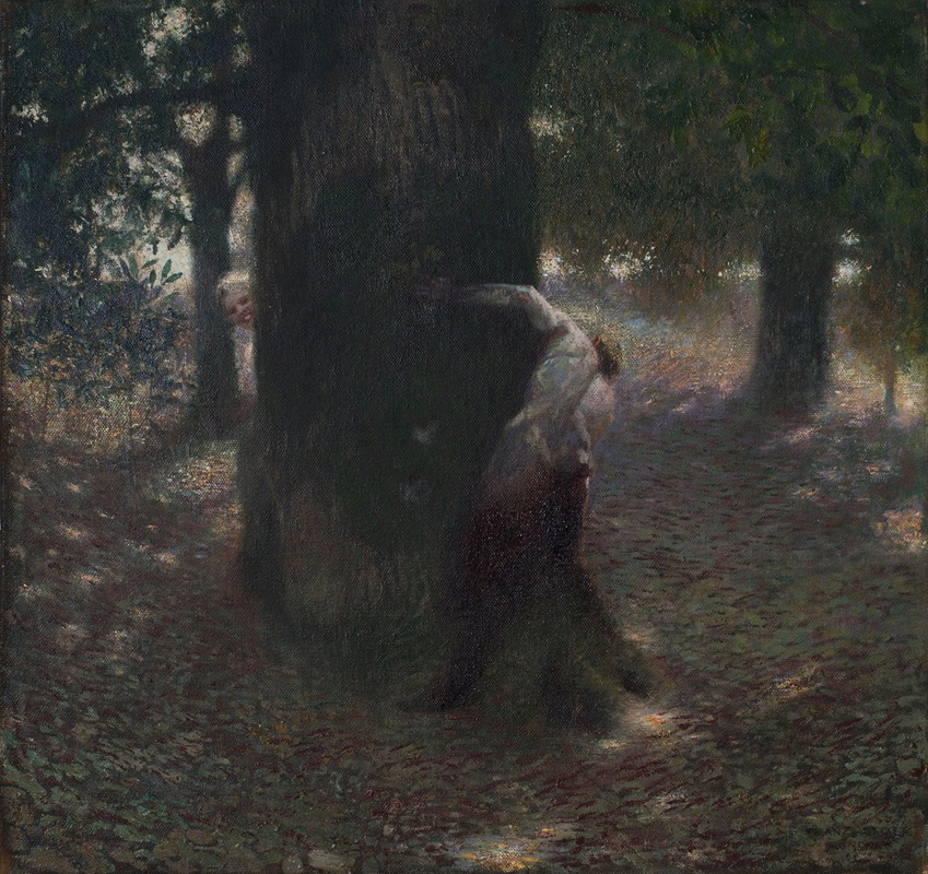 Teasing by Franz von Stuck, 1889 — digital art print download