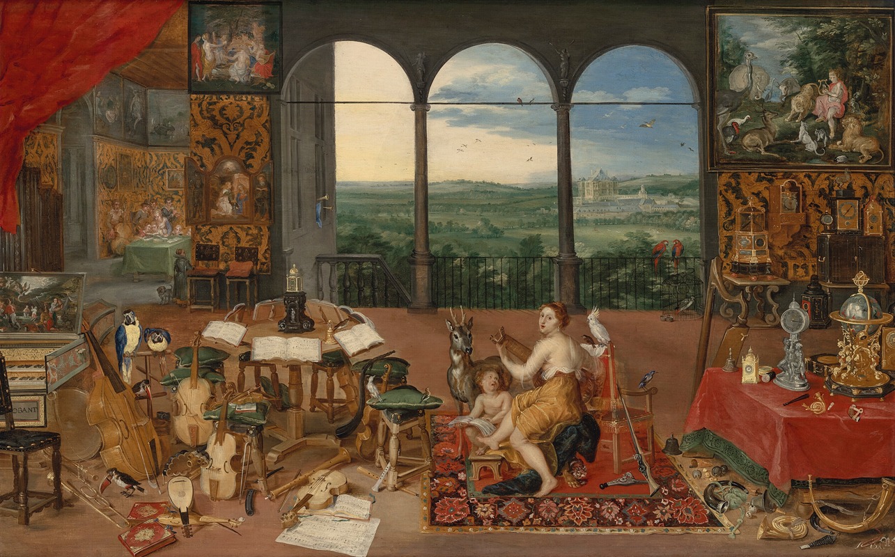 The Five Senses; Hearing by Jan Brueghel the Younger — digital art print download