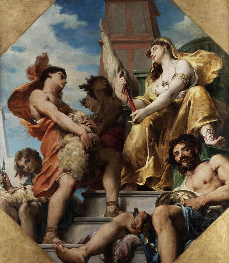 Allegorie der Produktion by Анри Леопольд Леви — digital art print download
