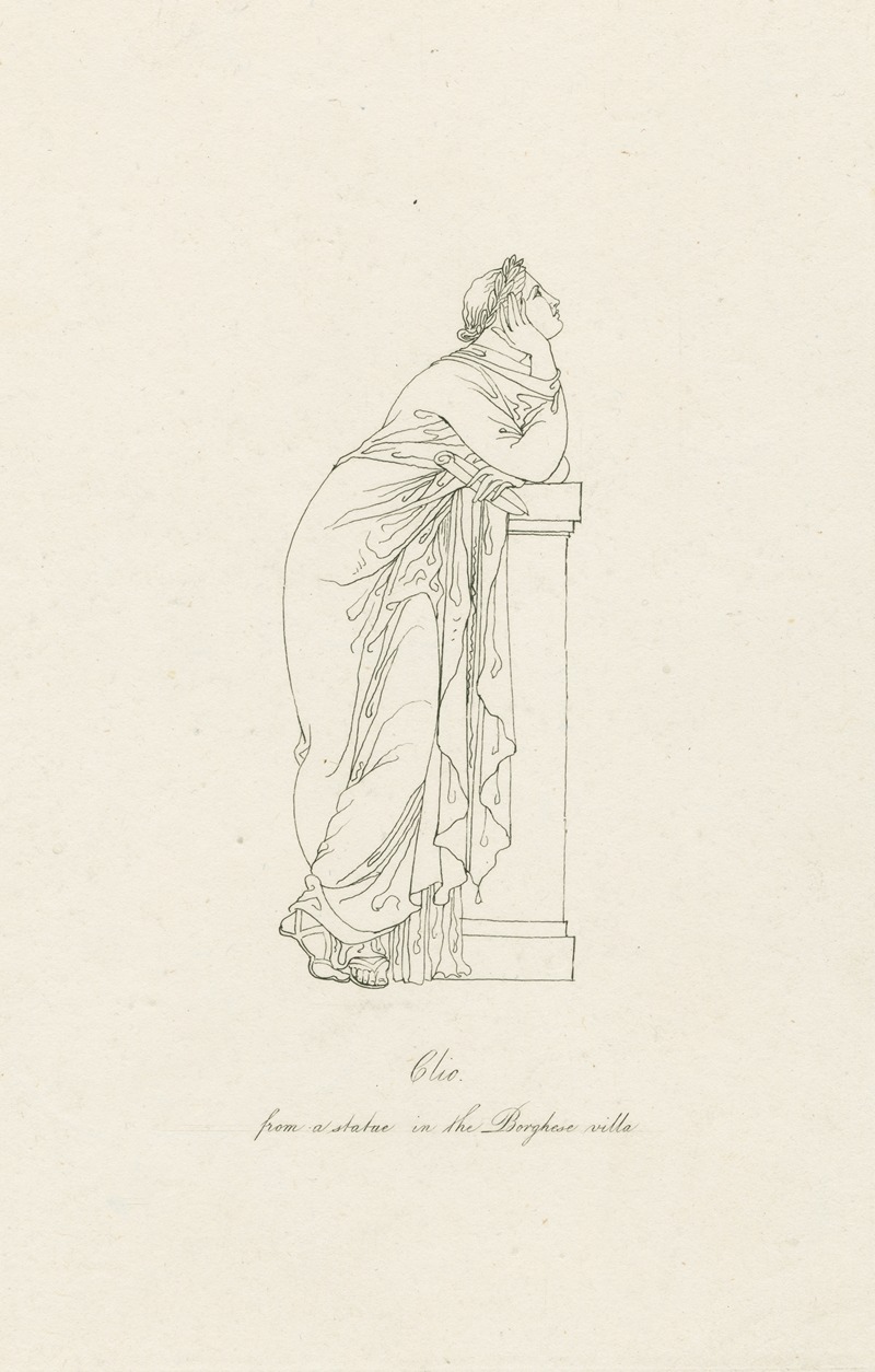 Clio, from a statue in the Borghese villa — Anonymous