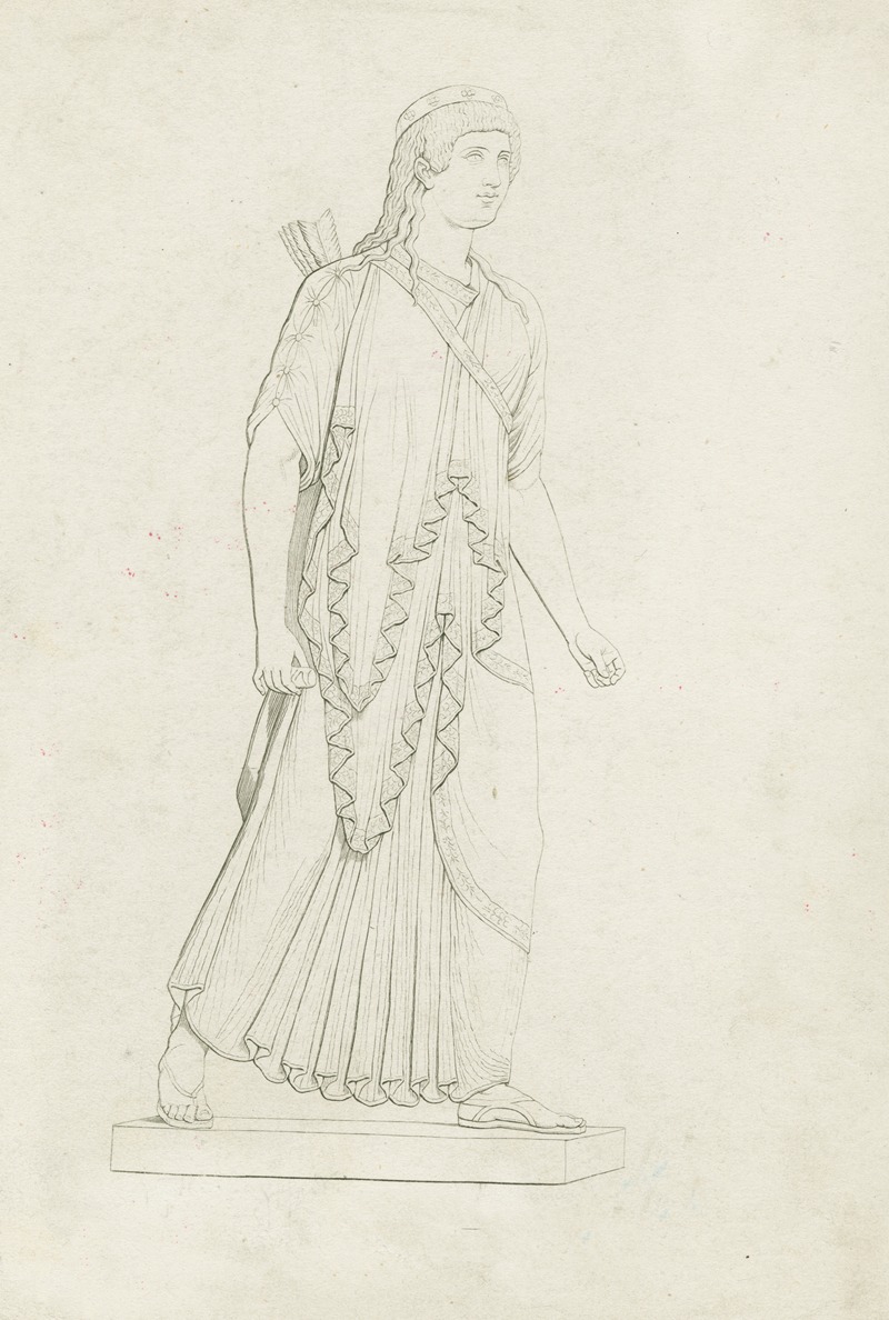 Diana, found at Herculaneum by Аноним, 1834 - 1856 — digital art print download