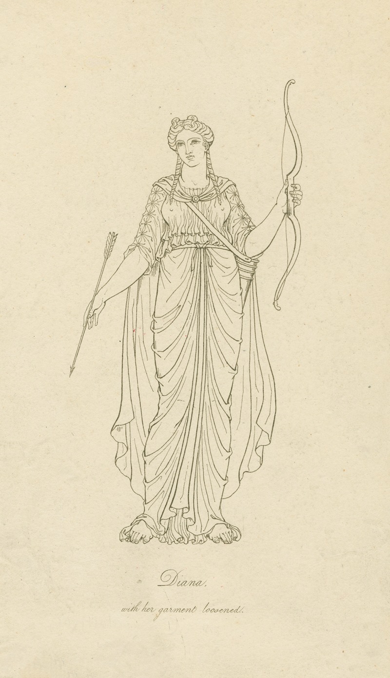 Diana, with her garment loosened — Аноним