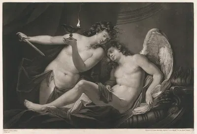 Cupid and Psyche by Antonio Bellucci — digital art print download