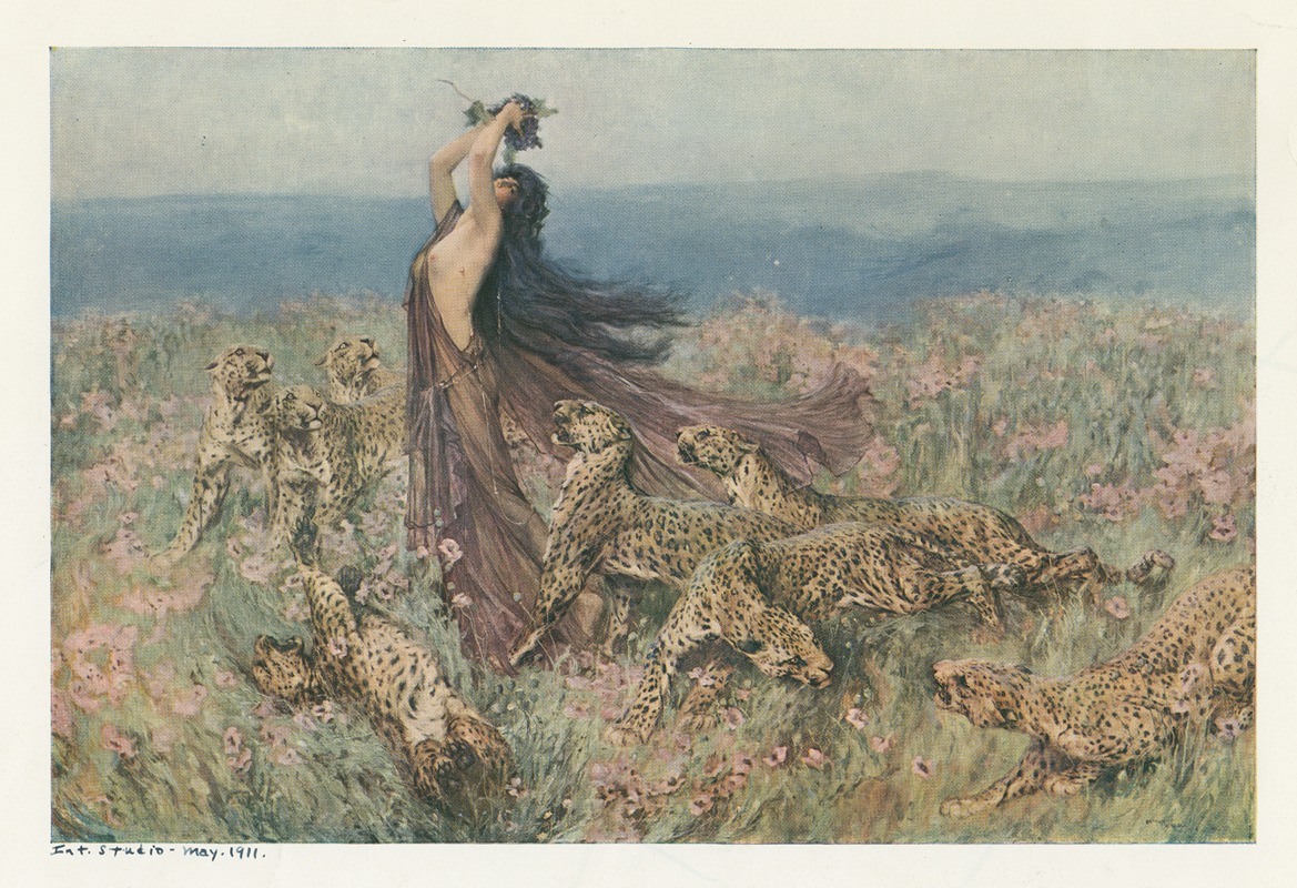 A Bacchante by Артур Уордл, 1911 — digital art print download