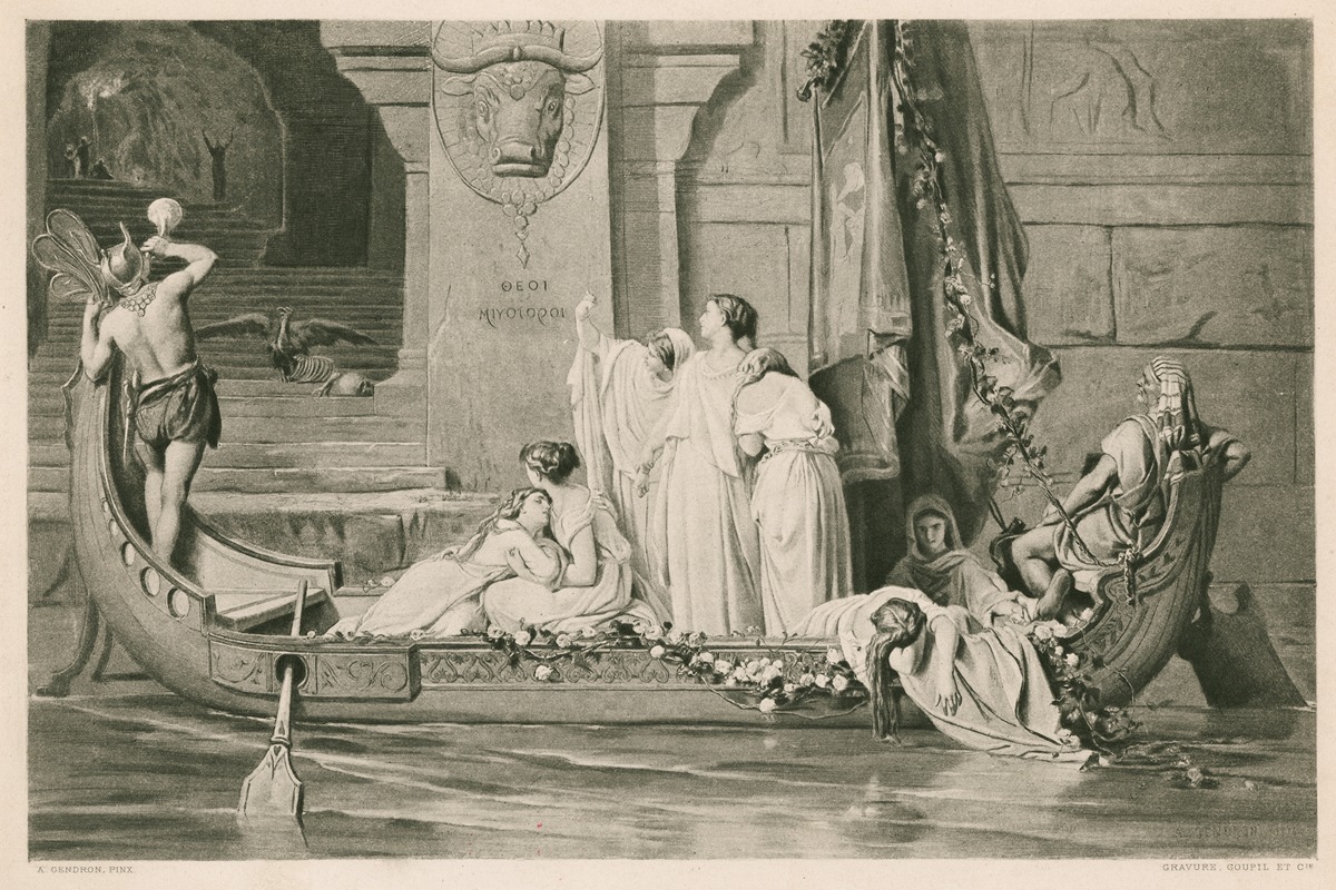 The tribute to the minotaur — Auguste Gendron