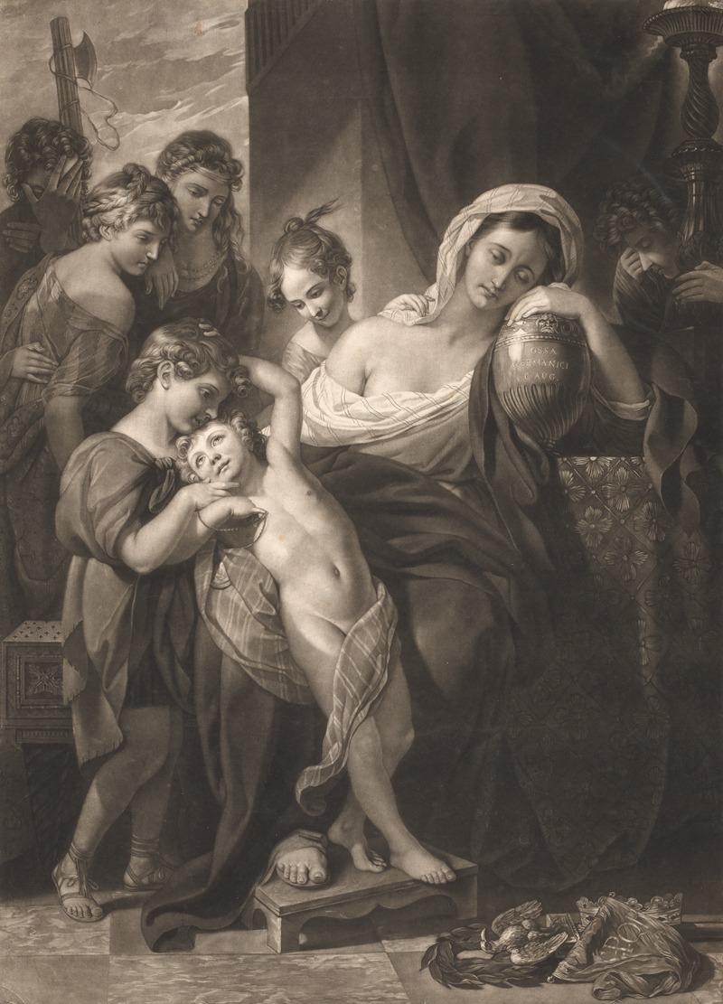 Agrippina Surrounded by her Children by Бенджамин Уэст, 1774 — digital art print download