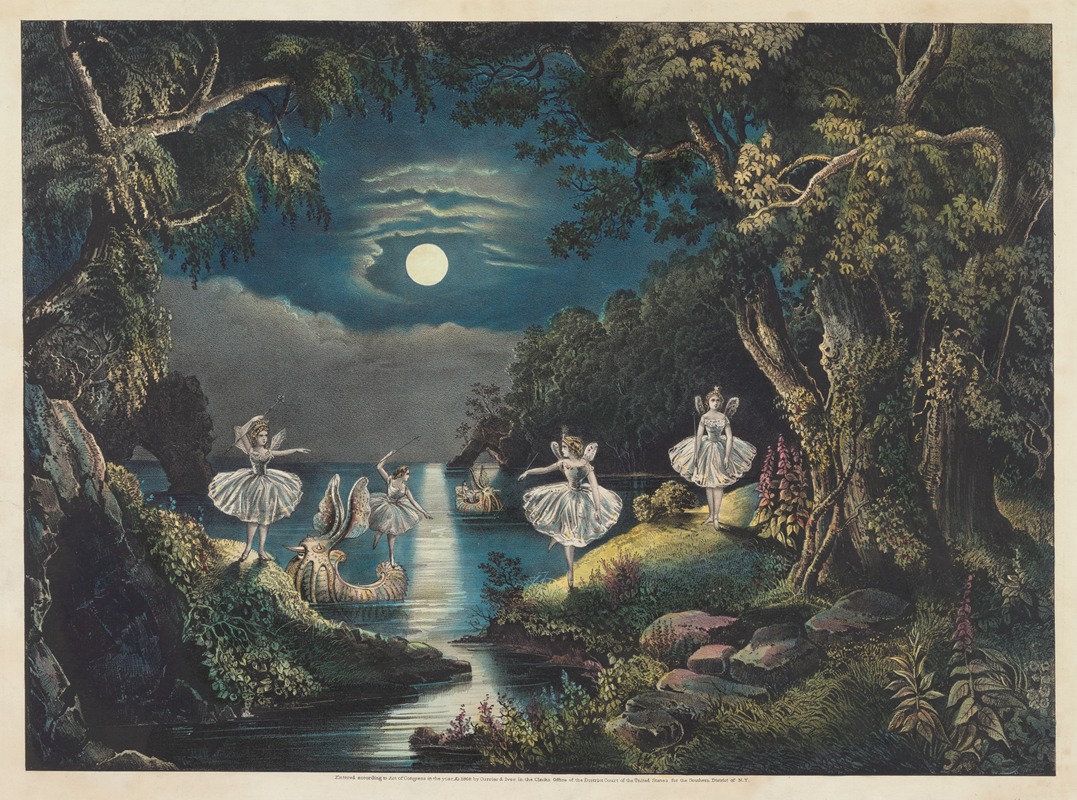 The fairie's home by Керриер и Айвс, 1868 — digital art print download