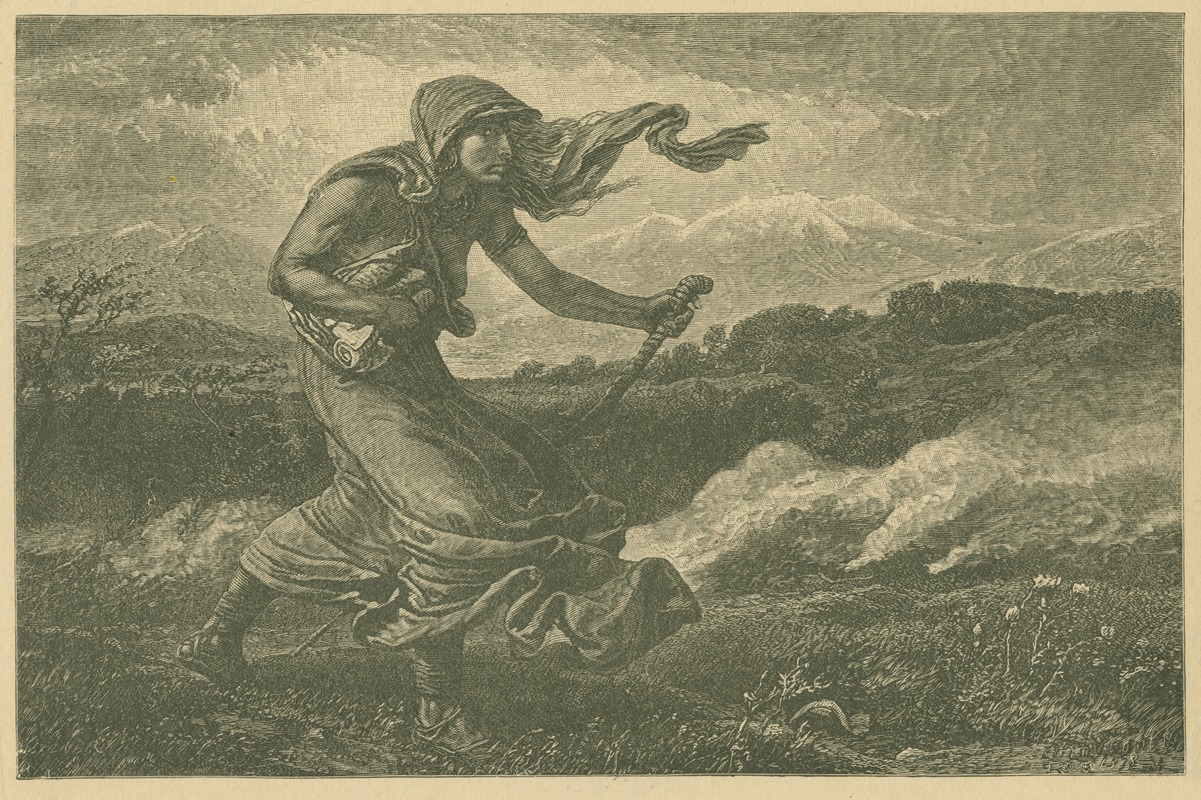 The Cumaean Sibyl by Элиху Веддер, 1879 - 1889 — digital art print download