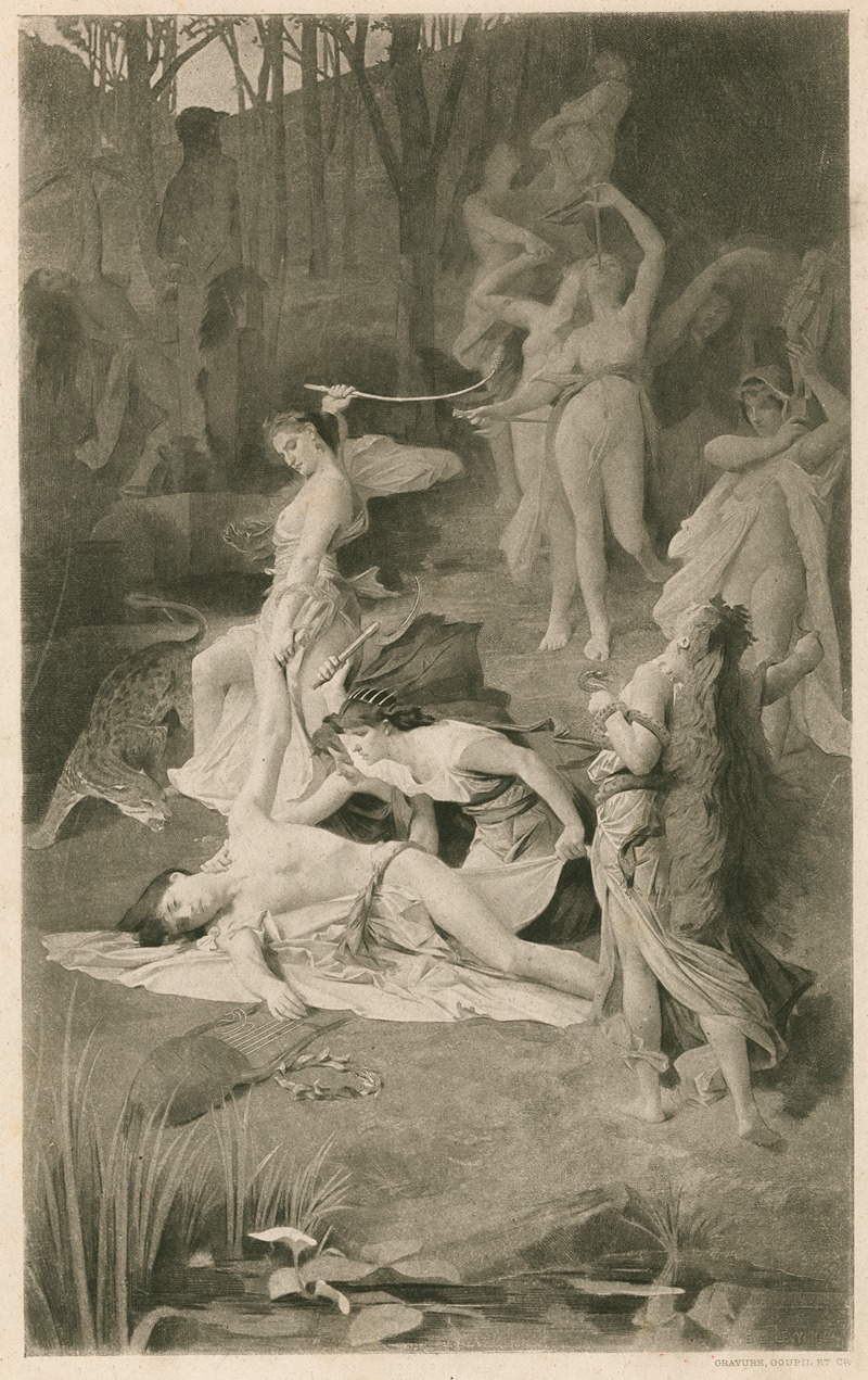The death of Orpheus — Émile Lévy