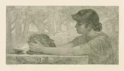 The sibyl by Фредерик Стюарт Чёрч, 1887 — digital art print download