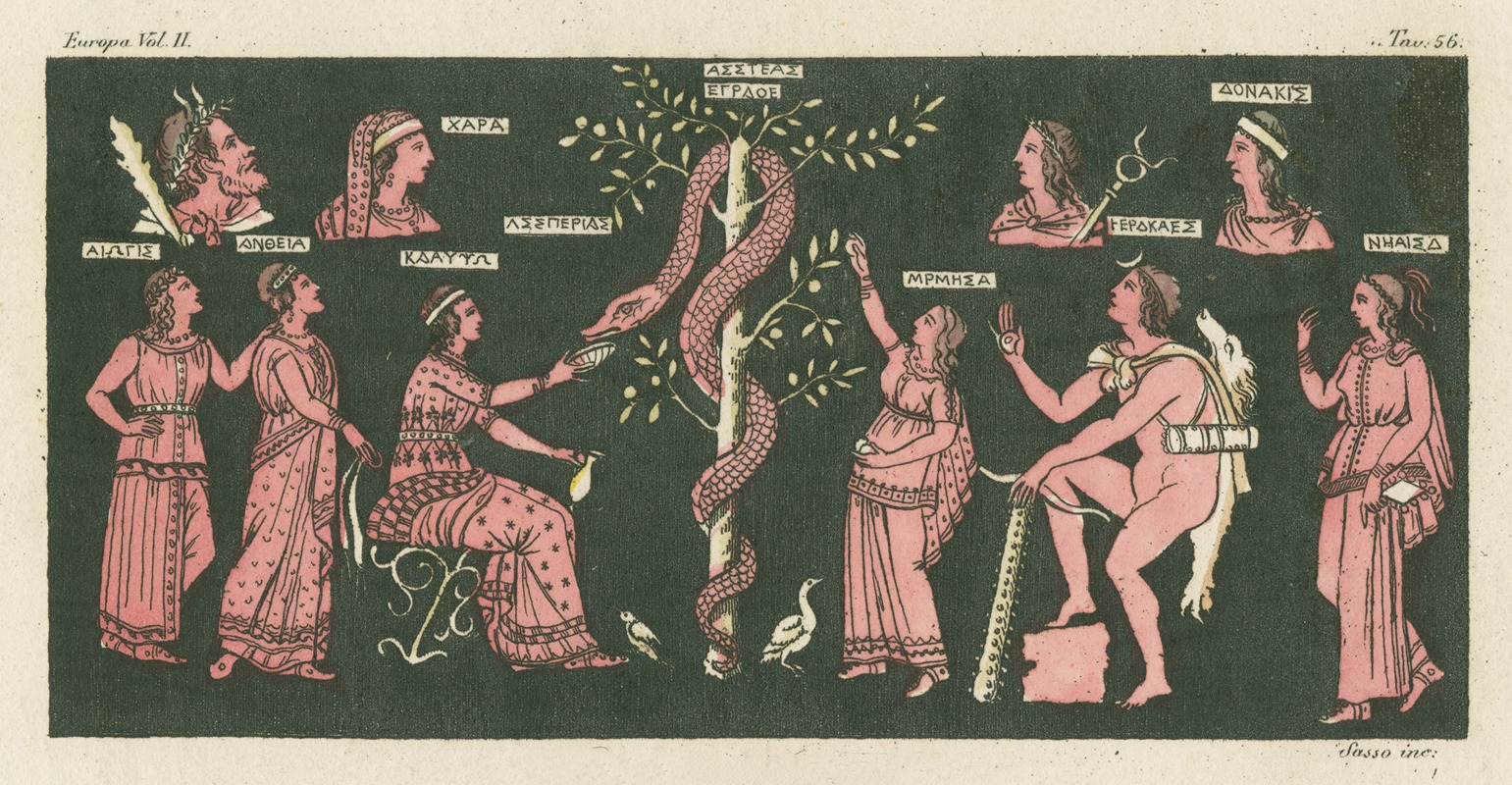 Nozze di Tetide e Peleo by Giovanni Antonio Sasso, 1823 - 1838 — digital art print download