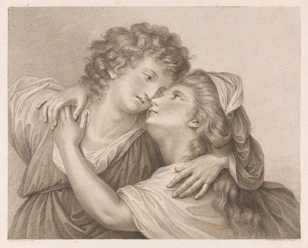 Angelica And Medora by Джованни Баттиста Чиприани, 1787 — digital art print download