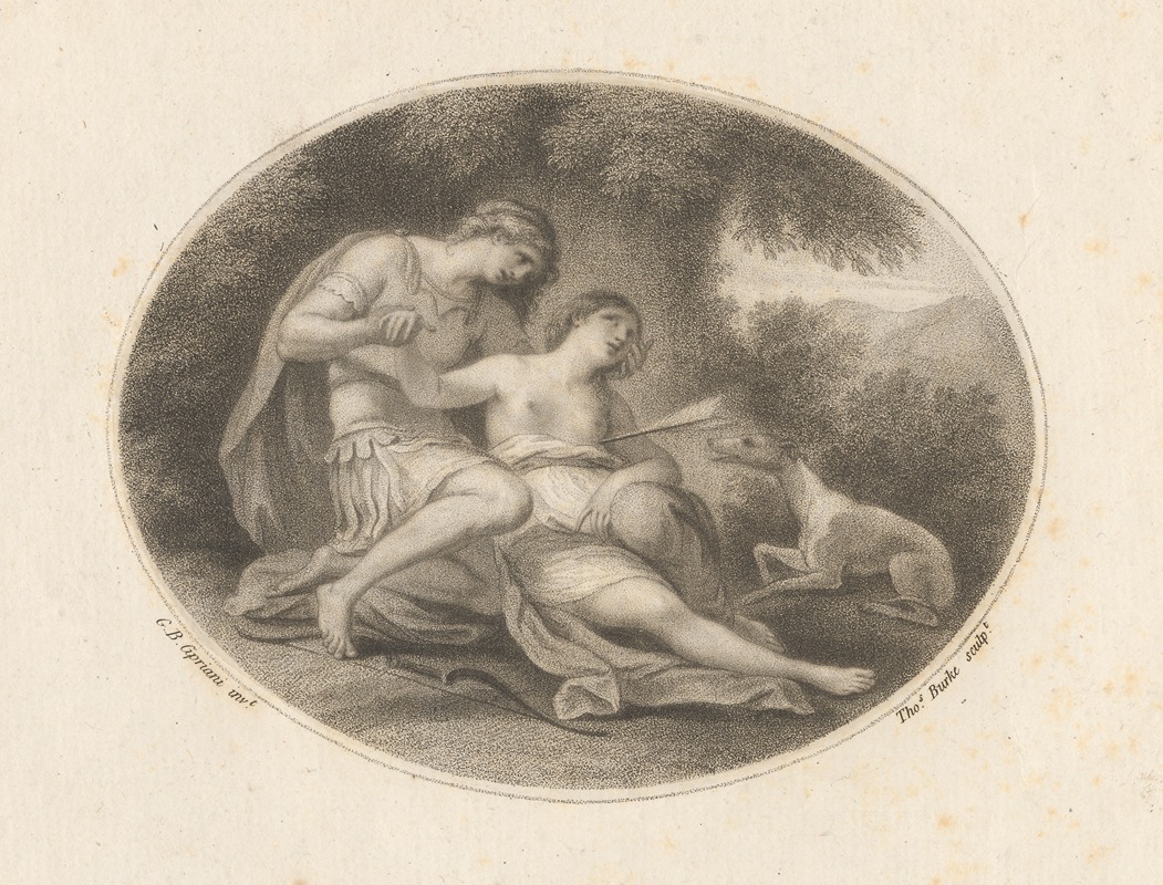 Cephalus and Procris by Джованни Баттиста Чиприани, 1783 — digital art print download