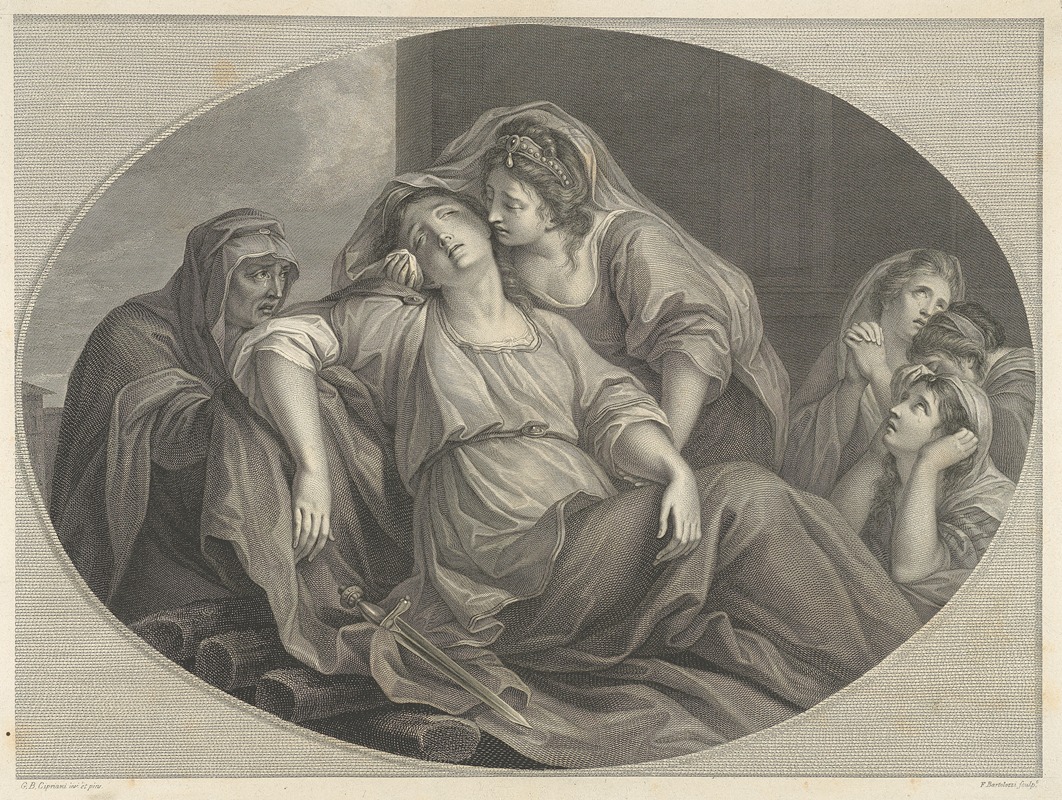 Death of Dido by Джованни Баттиста Чиприани — digital art print download