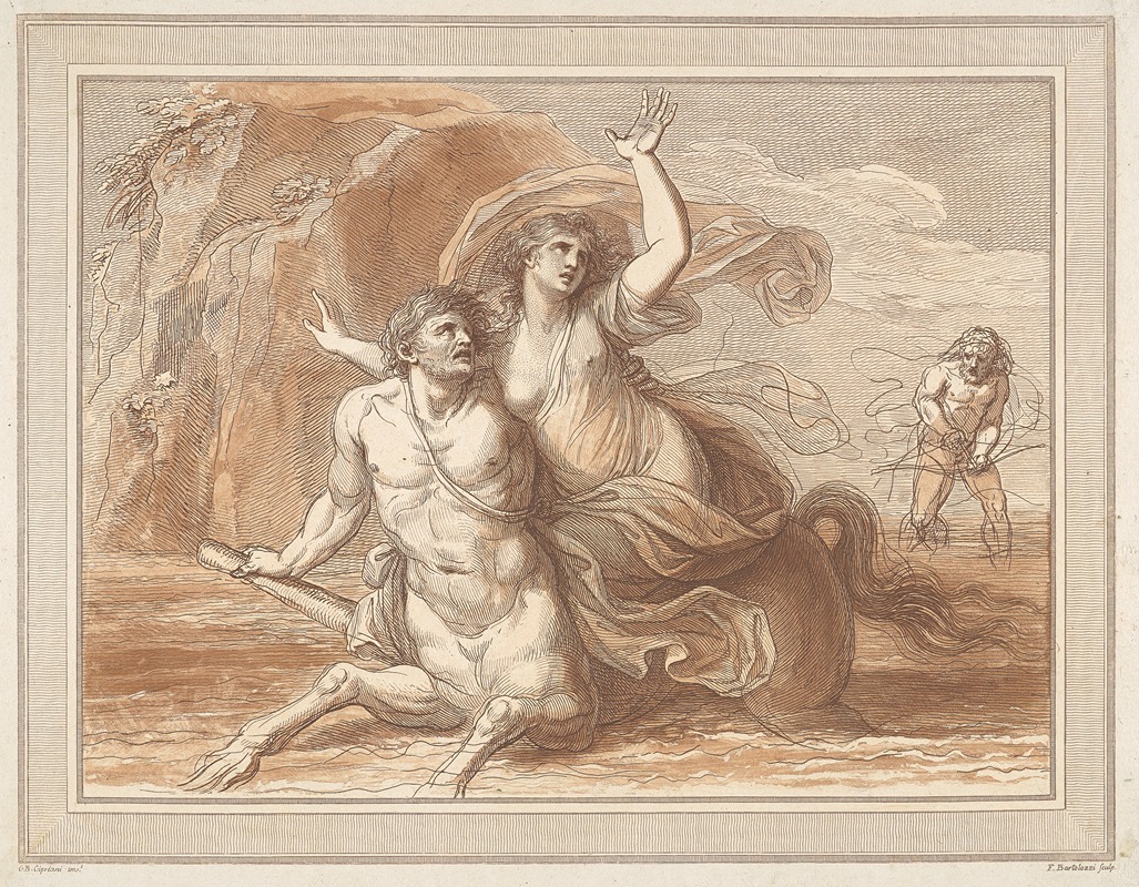 Hercules, Deianeira And Nessus by Джованни Баттиста Чиприани, 1787 — digital art print download