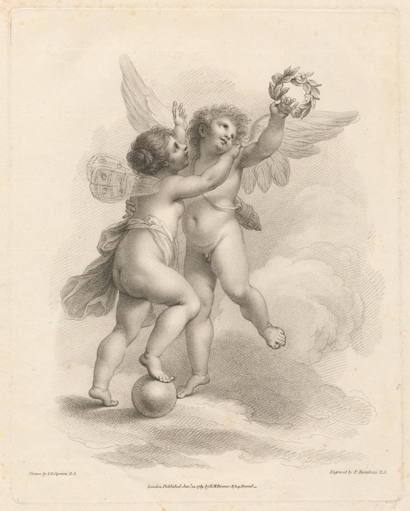 Love and Fortune by Джованни Баттиста Чиприани, 1789 — digital art print download