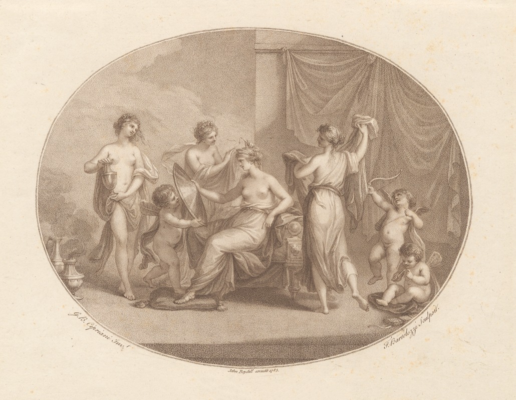 Venus Attired by the Graces by Джованни Баттиста Чиприани, 1785 — digital art print download