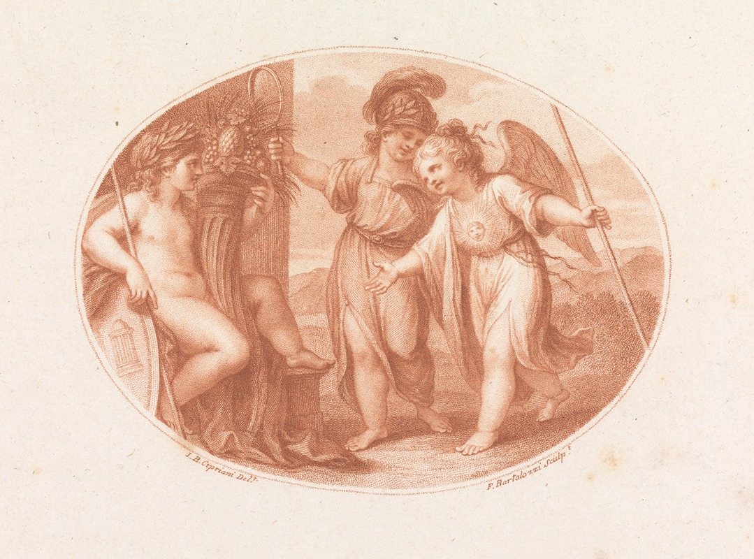 Virtue Directed By Prudence To Honor by Джованни Баттиста Чиприани, 1784 — digital art print download