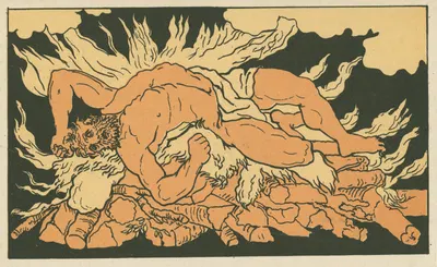 Hercules on Mount Oeta by John Flaxman, 1879 — digital art print download