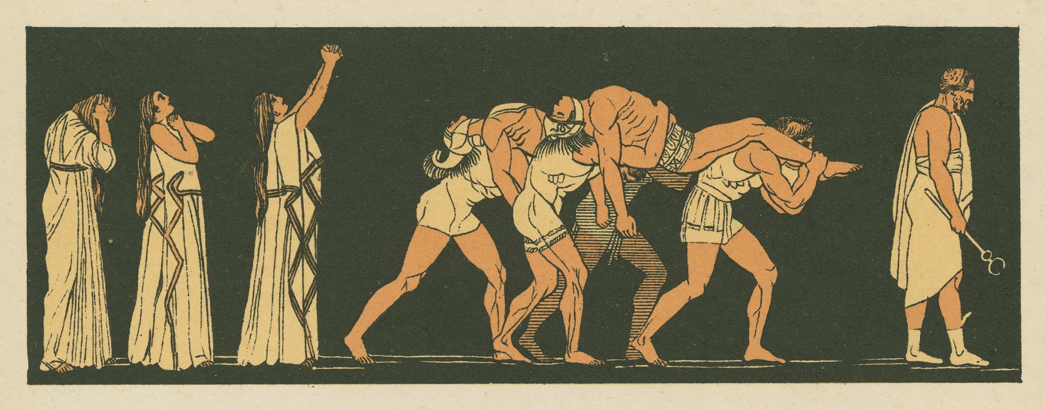 The dead brothers by John Flaxman, 1879 — digital art print download