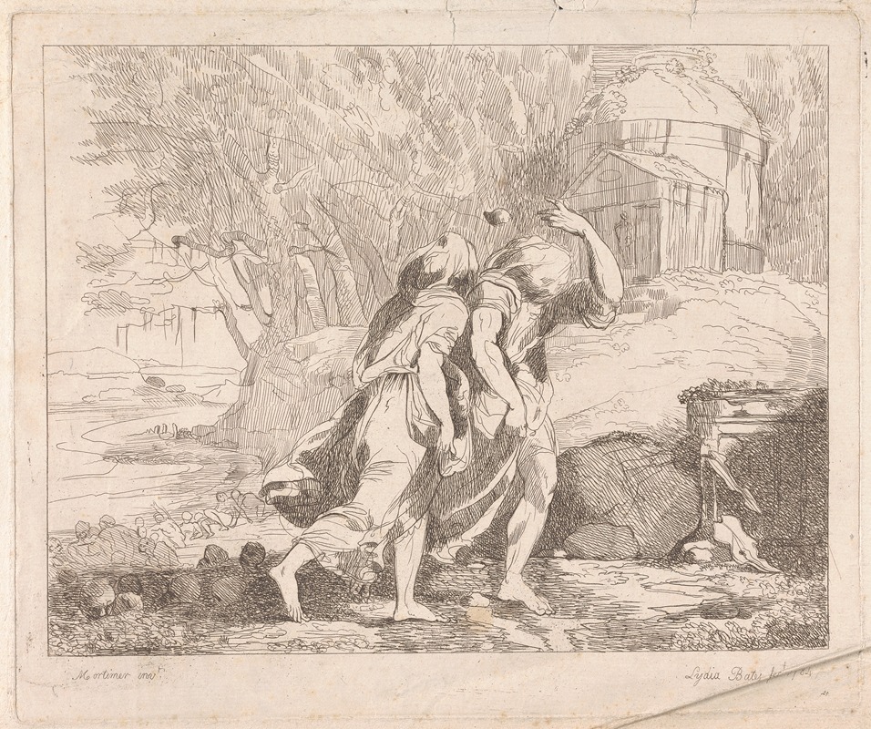 Deucalion and Pyrrha after the Flood — John Hamilton Mortimer