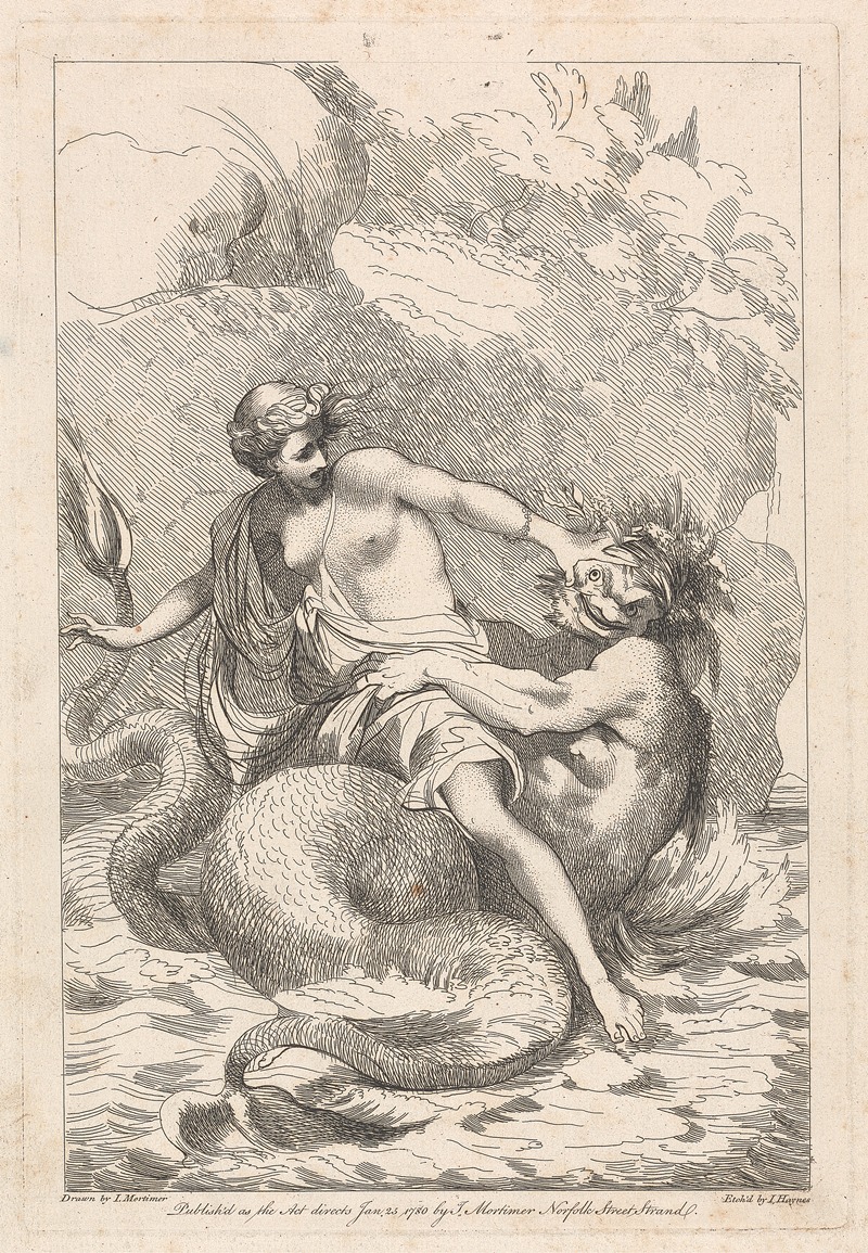 Woman warding off Monster — Джон Гамильтон Мортимер