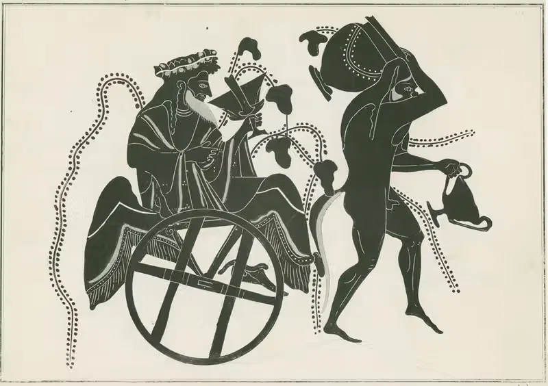 Бахус, сидящий в крылатом колеснице by Луи Пети, 1844 - 1861 — digital art print download