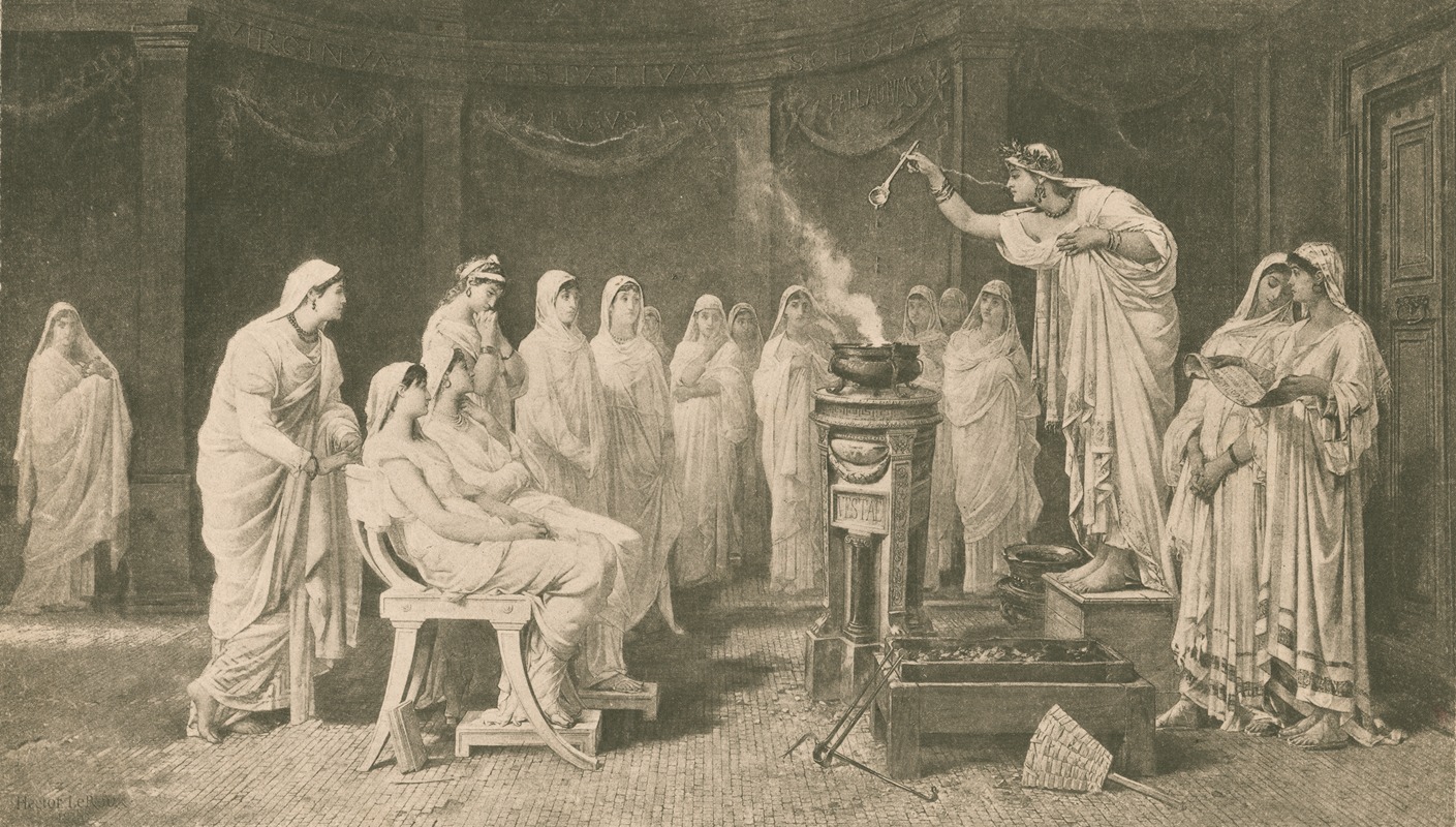 School of the vestals — Louis-Héctor Leroux