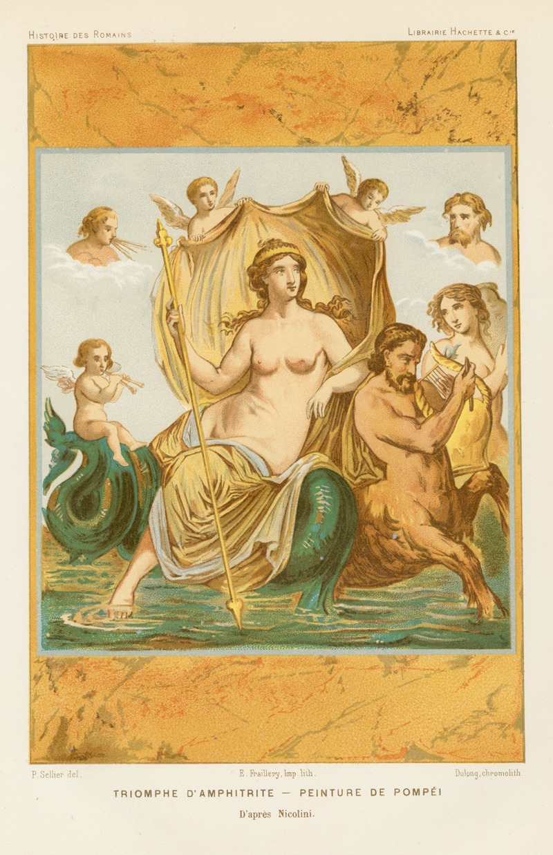 Triomphe d'Amphitrite–Peinture de Pompéi — П. Селье