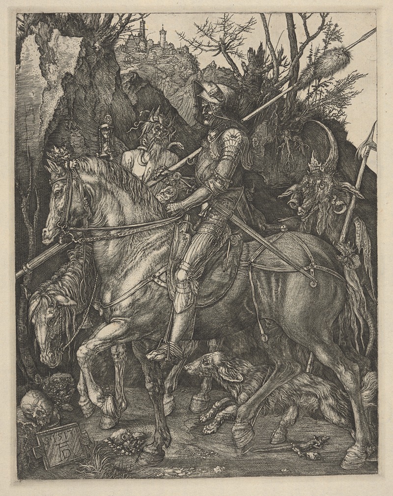 Knight, death and the devil by Альбрехт Дюрер — digital art print download
