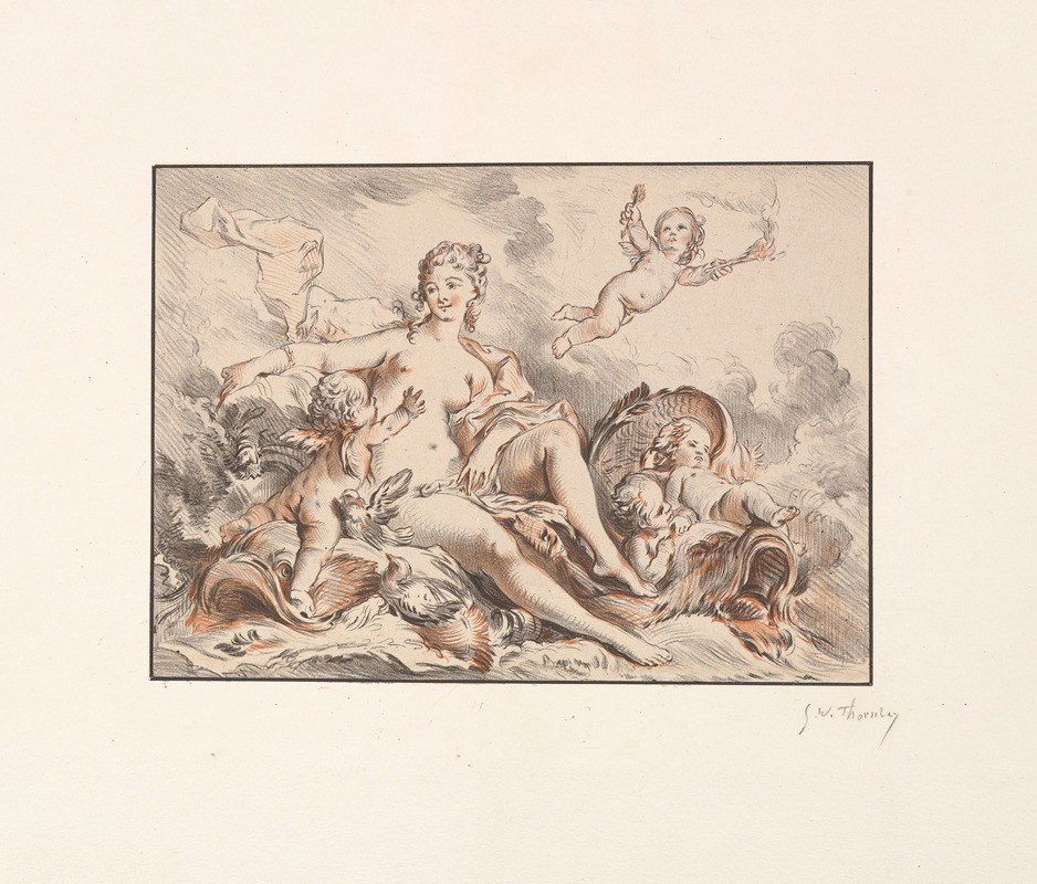 Woman Seated with Four Putti — Georges William Thornley