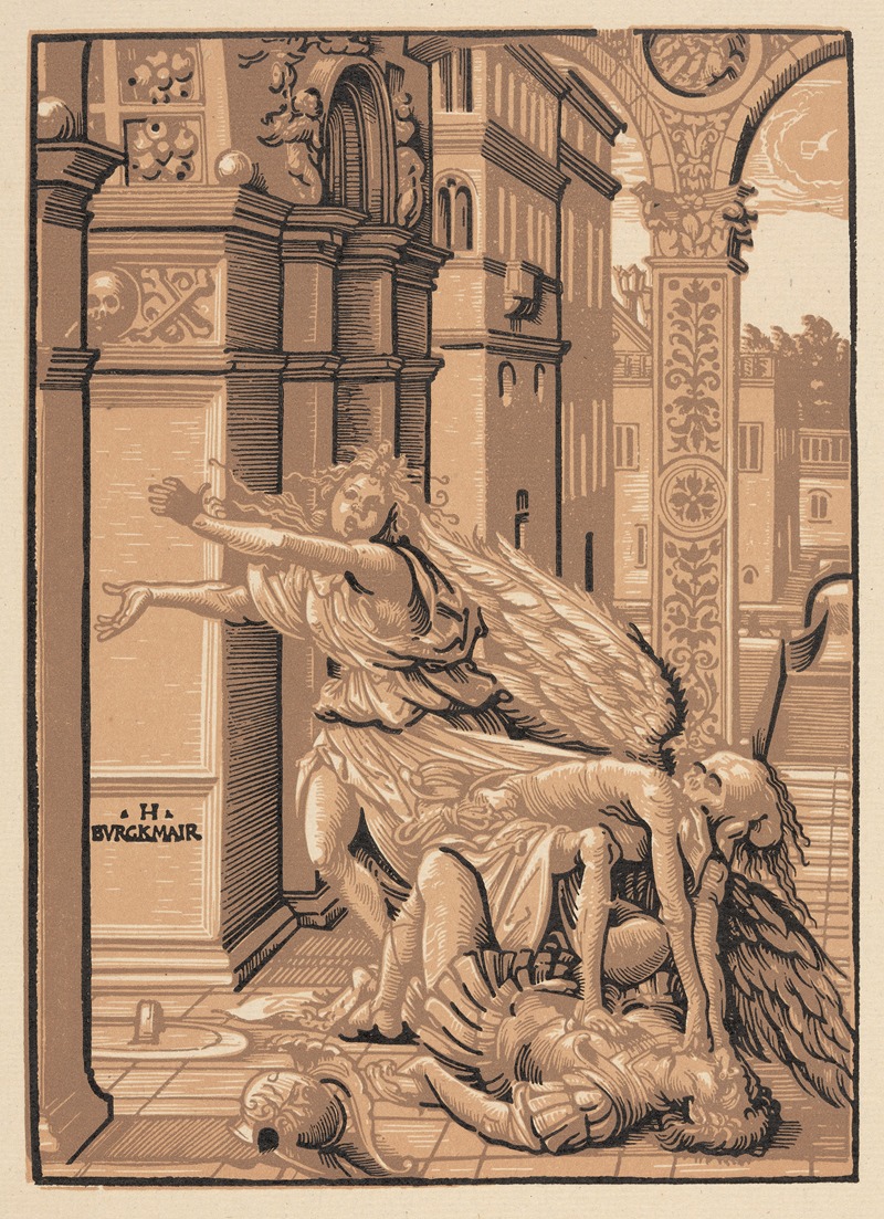Lovers surprised by death. by Hans Burgkmair The Elder — digital art print download