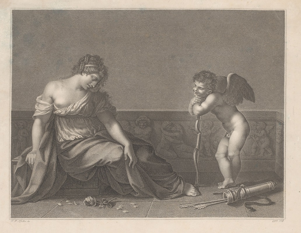 Cupid laughs at the heartbreak he has caused — Jacques Louis Copia