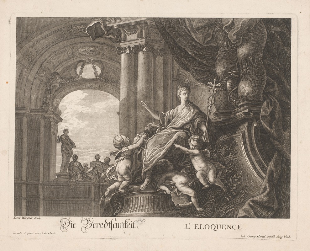 Allegory of eloquence — Jakob Wangner
