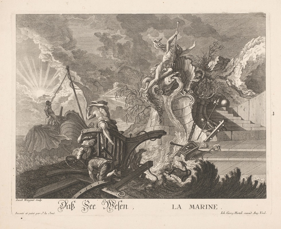 Allegory of seafaring by Jakob Wangner — digital art print download