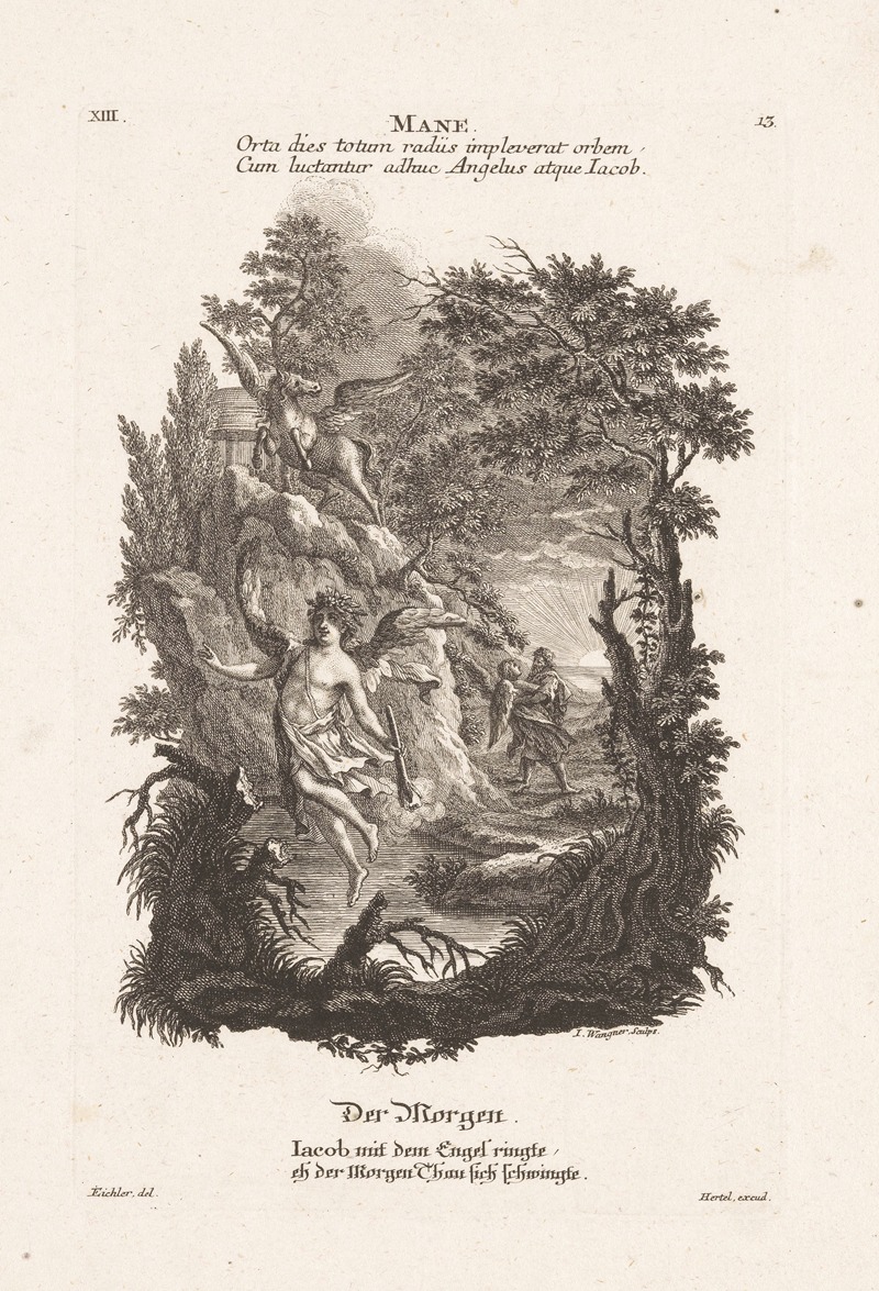 The morning by Jakob Wangner, 1758-1760 — digital art print download