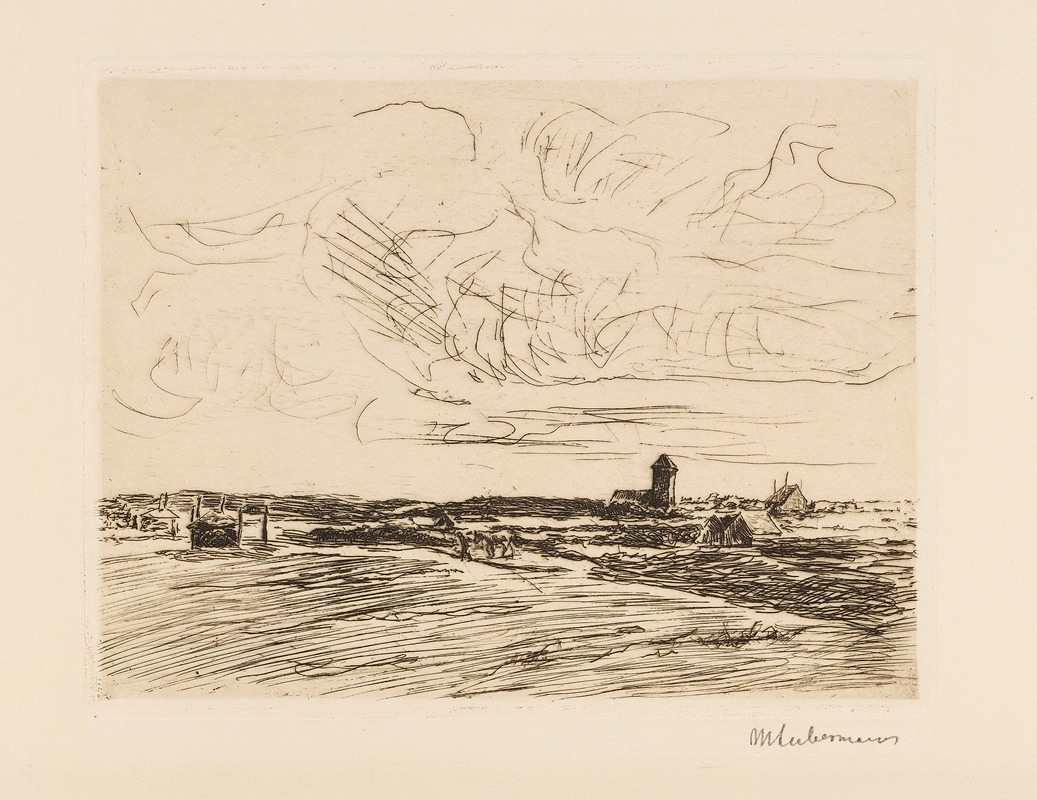 Nordwykabend by Макс Либерман, 1907 — digital art print download