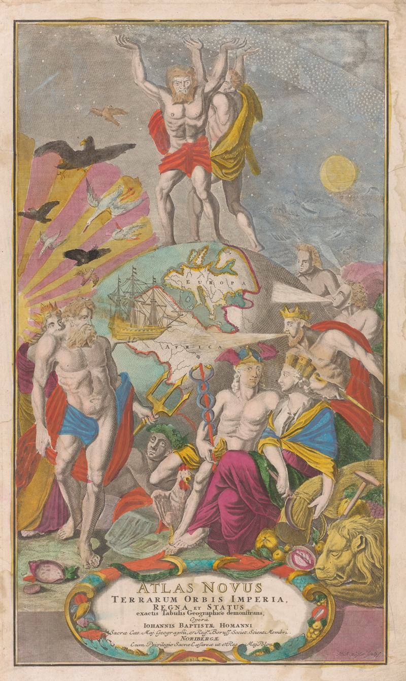 Atlas and Hercules carry starry sky — Michael Rössler