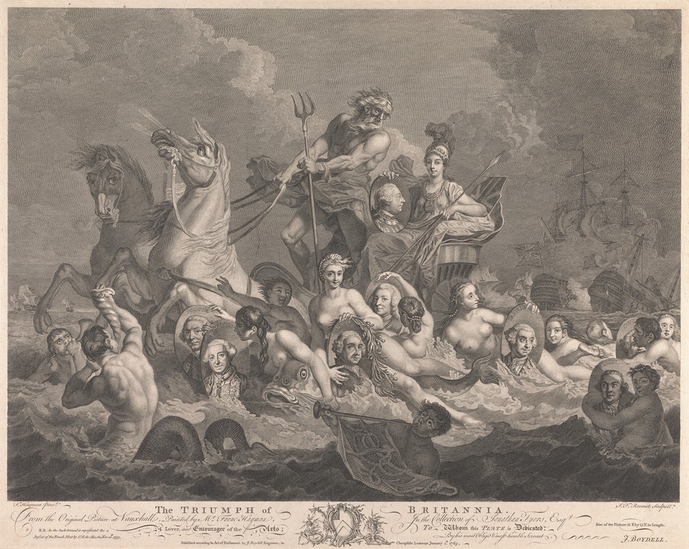The Triumph of Britannia — Simon François Ravenet