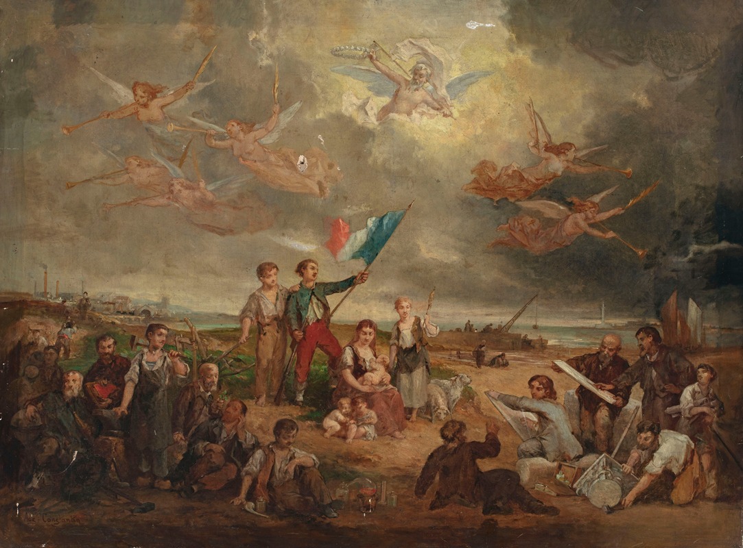 Allegory of freedom — Auguste Aristide Fernand Constantin