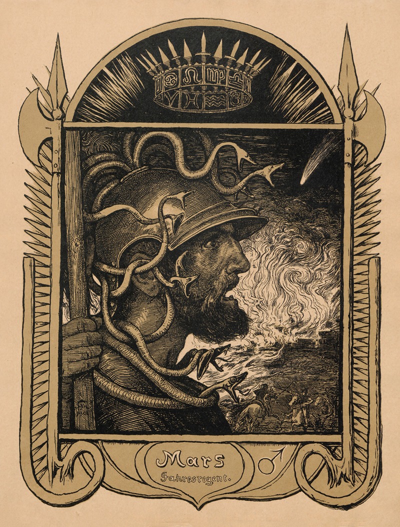Mars Jahrersregent by Hans Thoma, 1901 — digital art print download