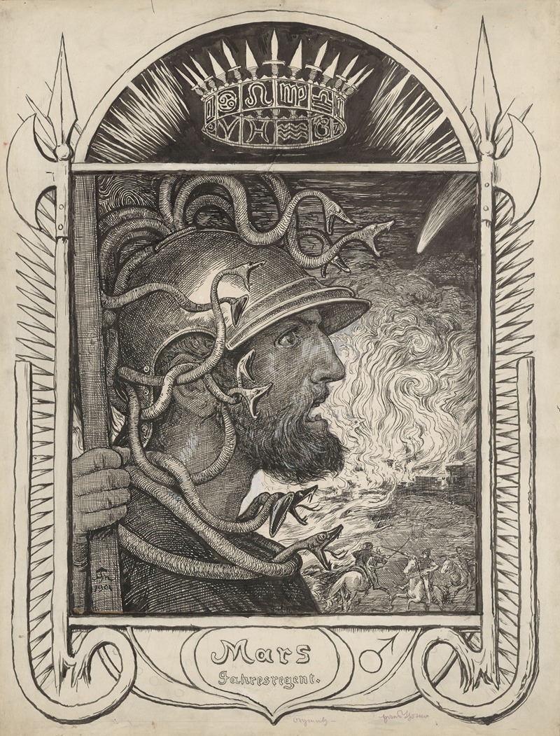 Mars by Ханс Тома, 1901 — digital art print download