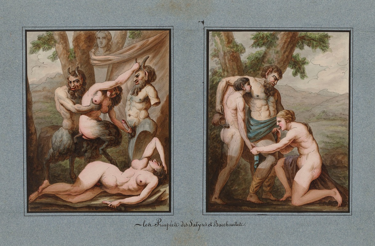 Les Priapées des Satyres et Bacchantes — Jean Jacques Lequeu