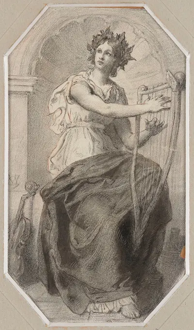 Allegory of Music by Wojciech Gerson, 1885 — digital art print download