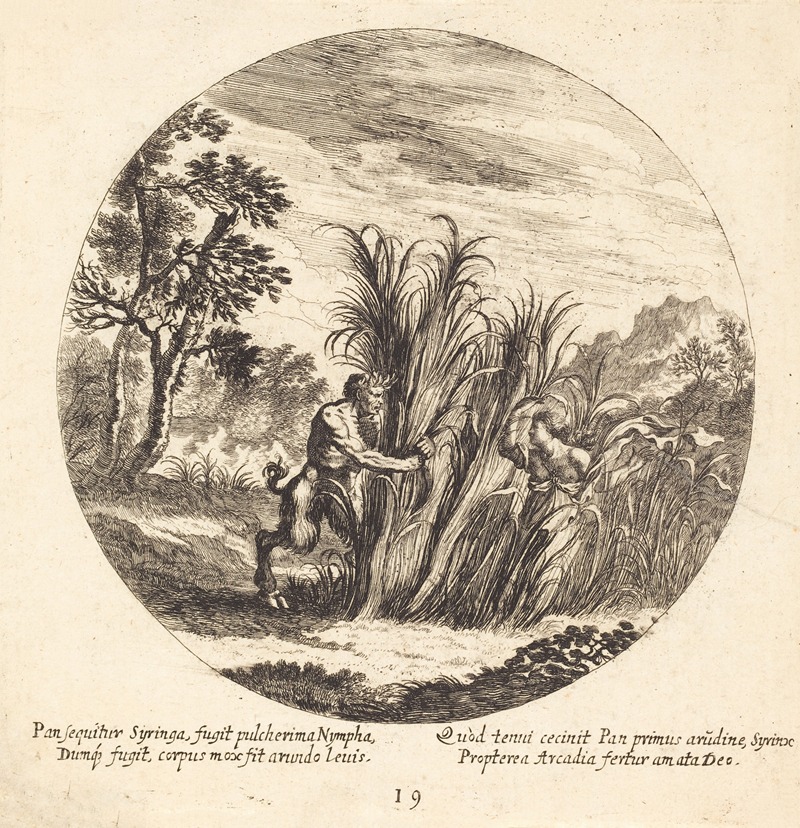 Pan and Syrinx by Георг Андреас Вольфганг Старший, 1665 — digital art print download