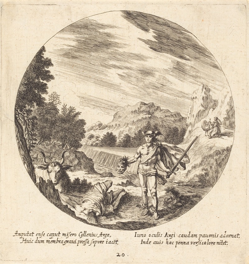 Mercury Killing Argus by Georg Andreas Wolfgang the Elder, 1665 — digital art print download