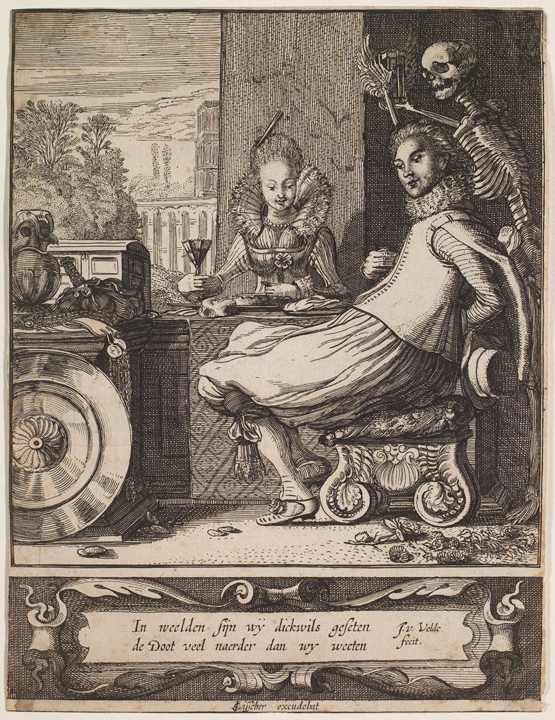 Death Surprising a Couple by Jan van de Velde, 1618–1620 — digital art print download