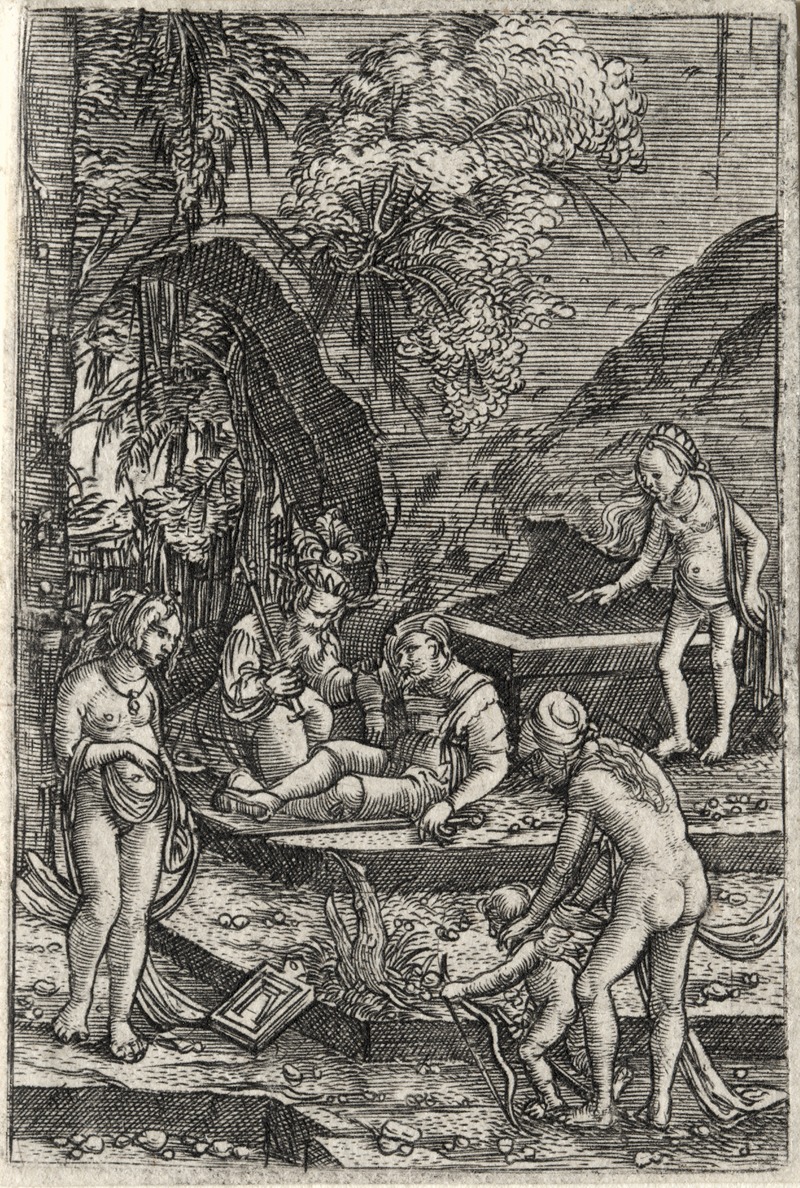 The Judgment of Paris by Альбрехт Альтдорфер, 1511 — digital art print download