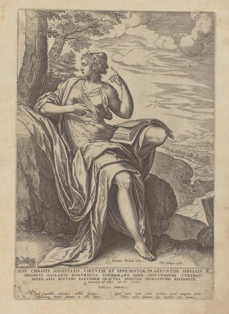 Sibylla Persica by Anthonie Blocklandt Van Montfoort, 1575 — digital art print download